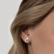 Load image into Gallery viewer, Gate Stud Earrings Diamonds